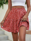 Floral High Waist Mini