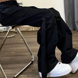 Joggers Women Sweatpants Streetwear Hip-hop Folds Pants Fashion Korean Loose Casual Trousers Pantalon Femme Y2k Clothes-Outfit