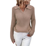 2025 New Sweater Collar Collar Knitted Sweater