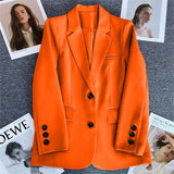 Toloer Suit Jacket Female 2024 Spring And Autumn New Style Casual Texture Fried Street Suit Korean Version Suit Jacket Suit-Outfit