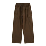 Overalls Men's Spring And Autumn New Tide Brand Ins Loose Straight Tube Wide-Legged Casual Trousers-Outfit