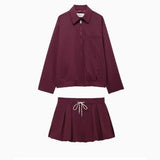 Women's Explosive Collar Zipper Pocket Long-Sleeved
