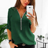 Short Sleeve Women Shirts Sexy V Neck Solid Womens Tops And Blouses Casual Tee Shirts Tops Female Clothes Plus Size