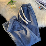 Jeans Men's New Loose Trend High Street Retro Straight Trousers In