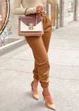 High Waist PU Leather