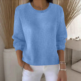 Sheintemu Autumn And Winter Long-Sleeved Solid Color Sweater New