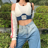 Solid Color Self-Cultivation Sexy Mature High Street All-Match Shrink Gathered Women's Umbilical Crop Top Underwear