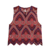 For Women's INS Burst Hollow Embroidered Top + Half-Dress