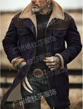 Autumn And Winter Men's Coat Velvet Jacket Multi-Pocket Zipper