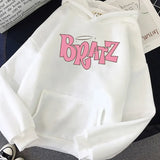 Bratz Letter print hoodie Autumn winter Sweatshirt unisex men and Women's Casual student Fashion Hooded Sweatshirt Long
