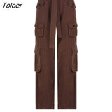 Vintage Pants 2023 High Street Retro Low-waisted Baggy Jeans for Women Egirl Harajuku Aesthetic Alt Cloth