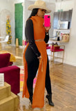 Turtleneck Side Slit Long Sweater