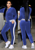 Striped Velour