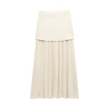 Spring New Vest Vest Outside The Vest Blouse Design Sense Of Niche Temperament Knitted Vest Splicing