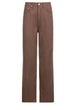 Corduroy Straight Leg Pants-Outfit