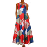 Floral Print Boho Casual Long Dress Summer Clothes For Women V-neck Sexy Off Shoulder Ladies Dresses Plus Size Maxi