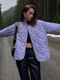Autumn Women Casual Jackets Fashion Solid Thin Warm Button Parkas Vintage Winter Ladies Oversized Outerwear Pocket