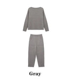 Sweater Two Piece Knitted Pants Sets Slim Tracksuit Christmas Spring Autumn Fashion Sweatshirts Sporting Suit