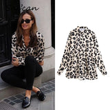 leopard print blouse long sleeve office ladies shirts za autumn spring blusas mujer de moda 2020 femme chandails za