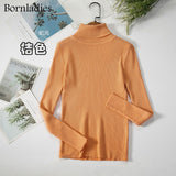 2022 Basic Turtleneck Women Sweaters Autumn Winter Tops Slim Women Pullover Knitted Sweater Jumper Soft Warm