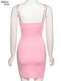 Sisterlinda Spring Party Vacation Birthday Trend Y2K Dress Women Sleeveless Backless Skinny Sexy Nightclub Clubwear Lady