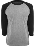Mens New Baseball Tops Fashion Trend Hip Hop Skateboard Casual T Shirts 3/4 Sleeve Raglan