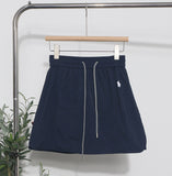 Niche Dress Half-Dress Woman Tight Waist A Trouser Skirt Open Fork Quick Dry Casual Skirt