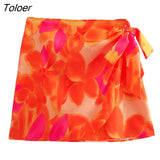Women Sexy Strapless Floral Print Corset Style Buckle Up Smock Blouse Femme Back Elastic Y2K Shirt Chic BlusasTops