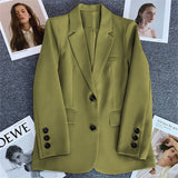 Toloer Suit Jacket Female 2024 Spring And Autumn New Style Casual Texture Fried Street Suit Korean Version Suit Jacket Suit-Outfit