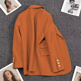 Toloer Spring And Autumn New Coffee Color Suit Coat Female A Button Casual Temperament Small Spring Suit Tide-Outfit