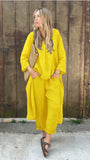 Explosion. Women's Casual Cotton Set Long-Sleeved Round Collar Trousers Casual