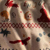 Christmas Sweater WOMEN Clothing Sweater Knitted Kawaii Clothes Coat Harajuku Cropped Jumper Pull Autumn Tops Korean