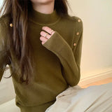 Sweater Women's Bottom Sweater Autumn And Winter New Fashionable And Fashionable Black Sweater With Warm And Slim Body-Outfit