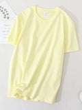 Sleeve Oversized T-shirt Cotton Women Top Summer 2022 Solid White T shirts 100% Cotton Tees Lady Basic T Shirt Women
