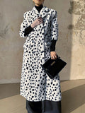 New Imitation Fur Fur Plush Long Coat Hooded Over Knee Thick Loose Coat