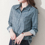printing ladies shirts Women's Blouses Spring Autumn Long Sleeve Shirts Tops Blusas