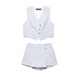 Women's 2025 New Striped Printed Vests 2949025