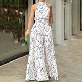 Women's Clothing Ins New Fashion Round Collar Sexy Print