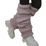 Women Lolita Knitted Socks Fall Winter Leg Warmers Kawaii Harajuku Thermal Stockings Thigh High Socks Woman Female Lingerie-Outfit