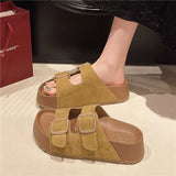 Korean Version Of The Beach In The Summer Of 2025, Thick-Bottomed Slippers Slacker Slacker Pedal