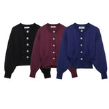 New Large Buckle Knitted Coat 5536166 Miniskirt