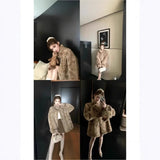 2025 Winter Imitation Fox Hair Long Thick Hair Tip Gradient Color Coat Autumn And Winter New