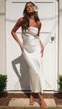 Summer Solid Color Elastic Backless Knitted