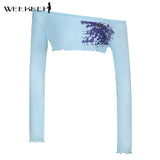 Cute Patchwork T-Shirt Two Piece Women Long Sleeve Transparent Tee And Tie Up Halter Cropped Tops Summer Kawaii