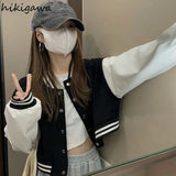 Tops Jackets for Women Streetwear Casual Y2k Clothes V-neck Long Sleeve Korean Coat Fashion Outwear 2023 Ropa Mujer