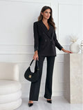 2025 New Suit Collar Long Sleeve Temperament Commuting Fashion Blast Lattice Small Suit