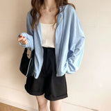 Women's 2023 New Summer Loose Thin Breathable Coat Sunscreen Dress Ice Cardigan-Outfit