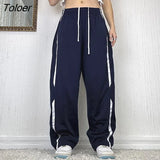 Print Streetwear Joggers Parachute Cargos Casual Loose Y2K Baggy Sweatpants Harajuku Chic Fashion