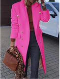 And Winter 2025 New Multi-Color Multi-Code Jacket Collar Long Coat