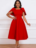 New Fashion Temperament Famous Banquet Party Dress Dress Cape Dress